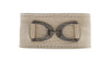Cream Lizard Austin Cuff with Diamond Horseshoe - Julz by J. Markell Designs