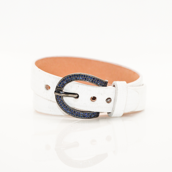 Megan Cuff with Sapphire Buckle - Julz by J. Markell Designs