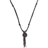 Laila Small Silver Frosted Diamond Disc Necklace - Julz by J. Markell Designs